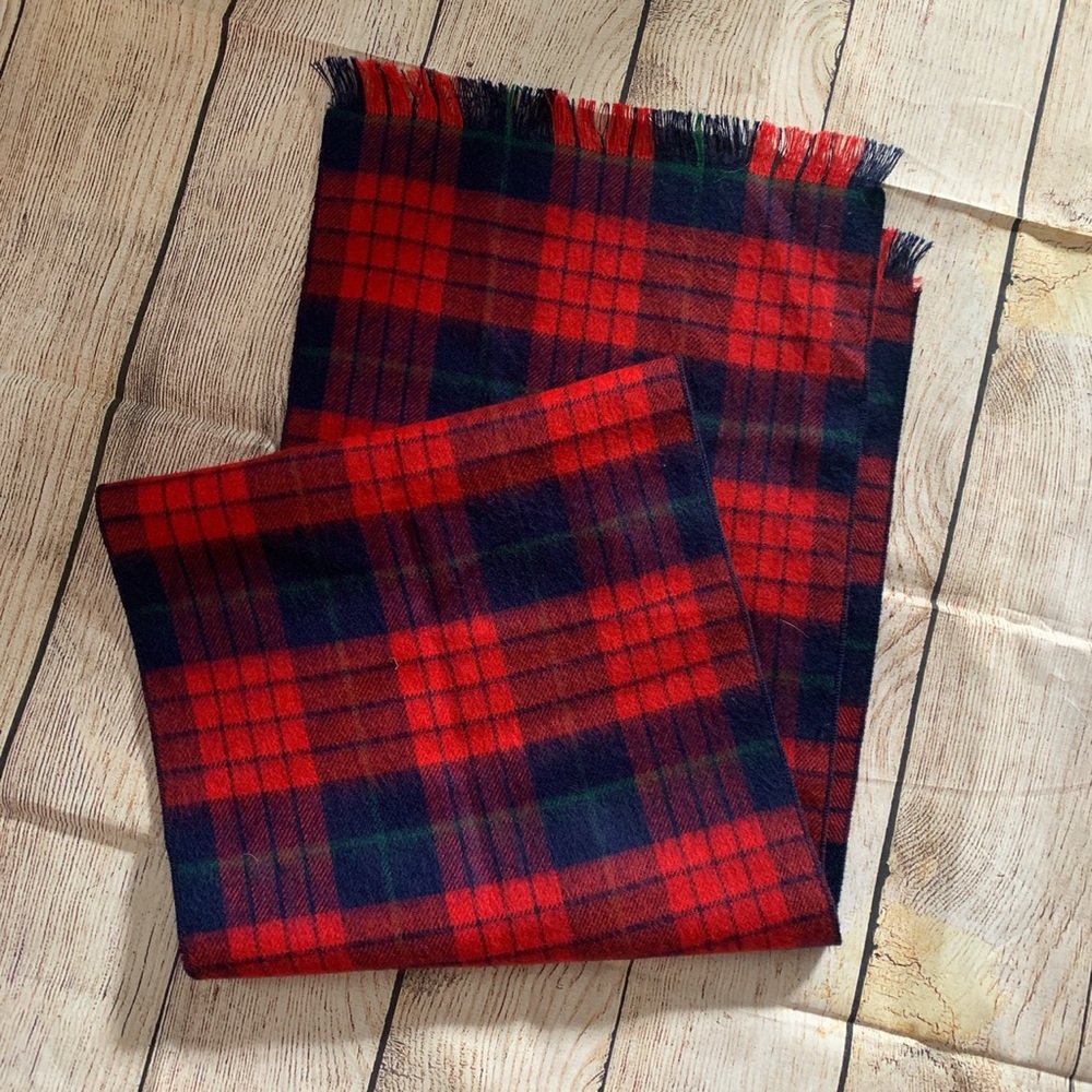 Classic Tartan Plaid Synthetic Wool Scarf